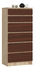 Komoda Kalista III (hrast sonoma + wenge)