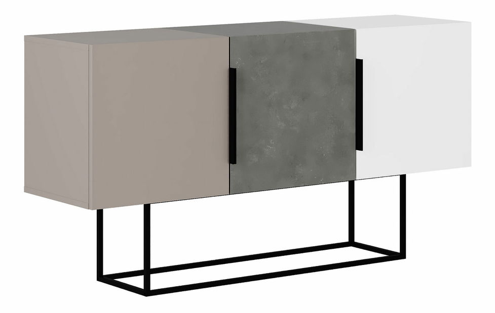 Konzolový stolík Tortilla (sivá)