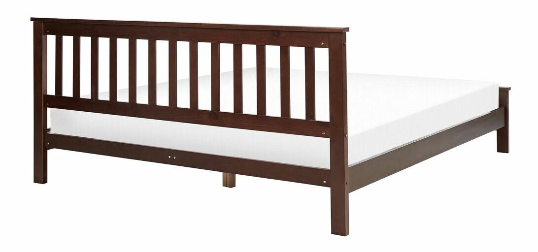 Manželská posteľ 180 cm Maye (tmavé drevo)