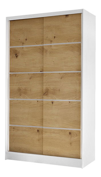 Dulap de haine Master IV (negru + Stejar artisan)