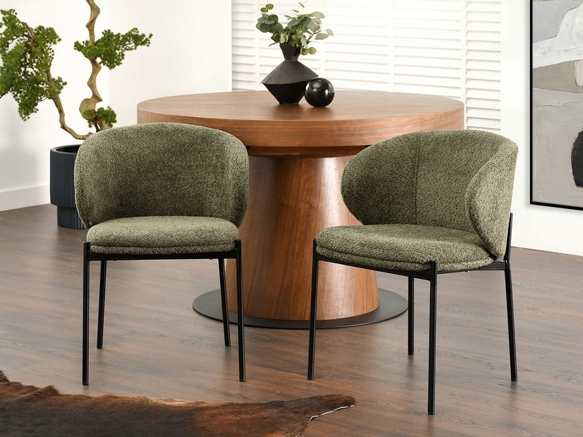 Jedálenská stolička Matices (zelená + čierna)