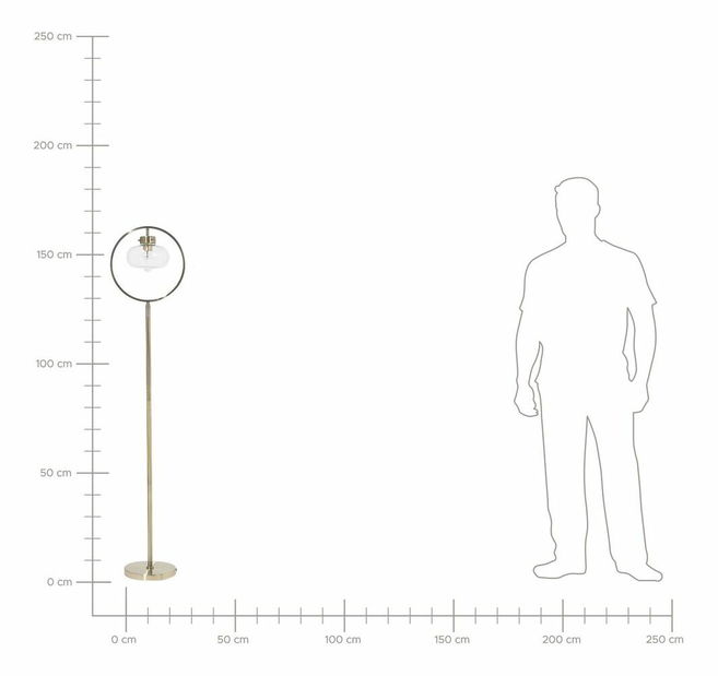 Stojanové svietidlo Soka (zlatá)