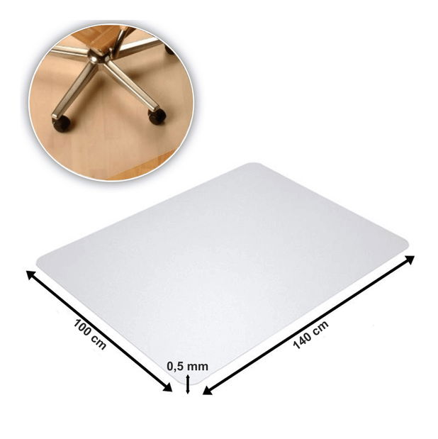 Protecție podea sub scaun 140x100 cm Blaze NEW TYP 3 (transparent)