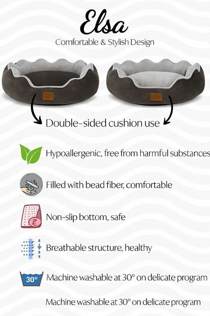 Peliešok pre domáce zviera Elsina L (hnedá)