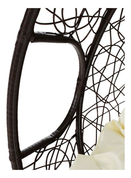 Fotoliu suspendat Dalvoa 2 (cupru + maro + crem) 