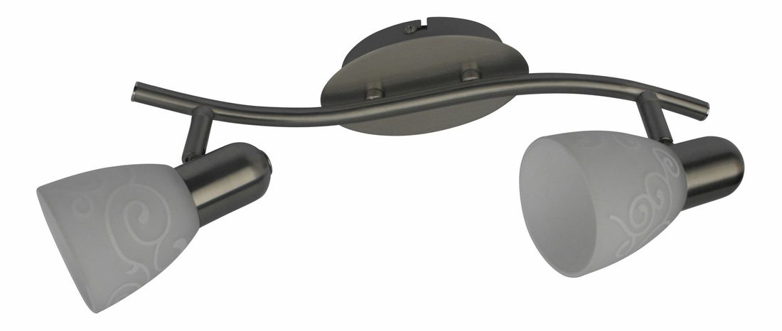 Bodové svietidlo Harmony Lux 6636 (saténová chrómová + biely vzor)