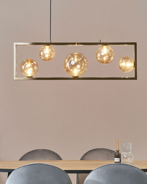 Závesné svietidlo Greer (mosadzná)