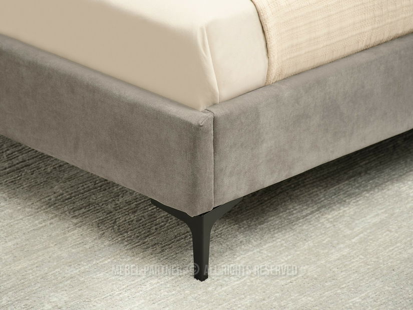 Manželská posteľ 180 cm Creame 180 (sivá + čierna)