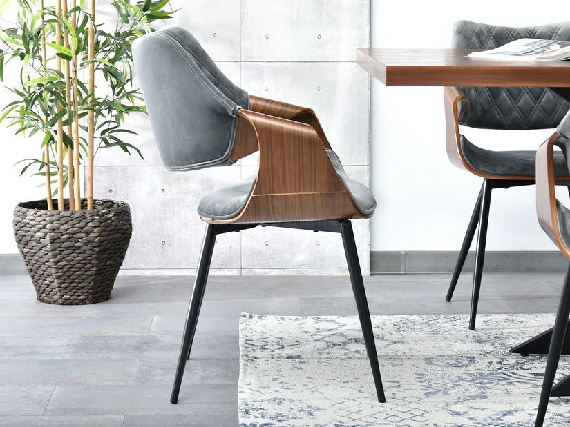 Scaun Rolf K (gri + negru)