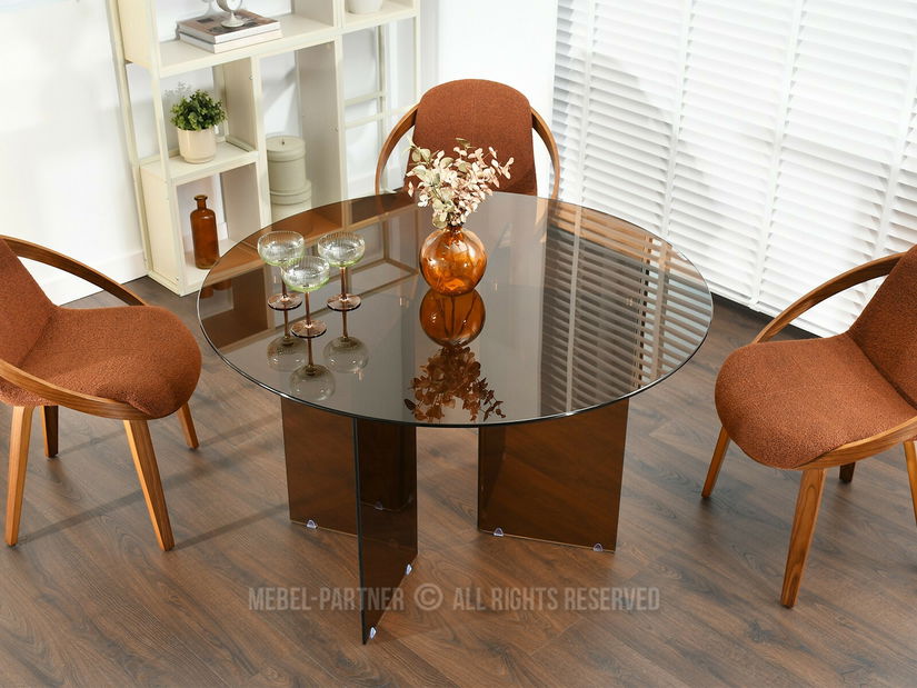 Masă sufragerie Abunda (sticlă)