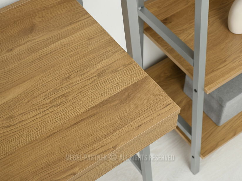 PC stolík Boge B (dub + chrómová matný)