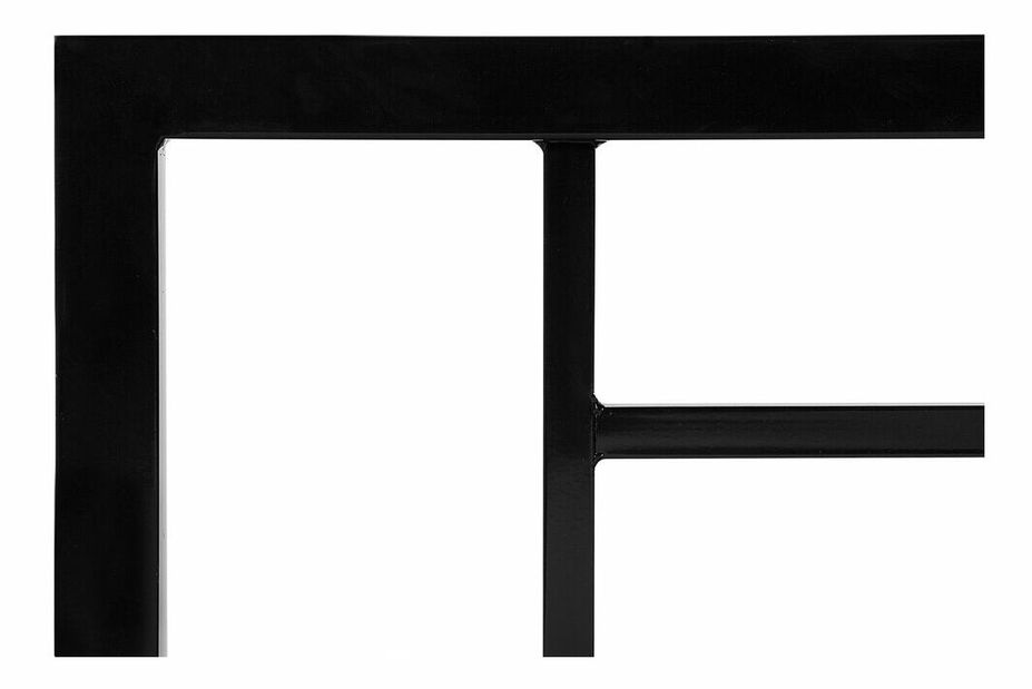 Manželská posteľ 160 cm CONNET (s roštom) (čierna)