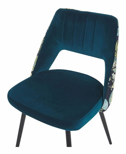 Set 2 buc. scaune de sufragerie ASHLEY (albastru)