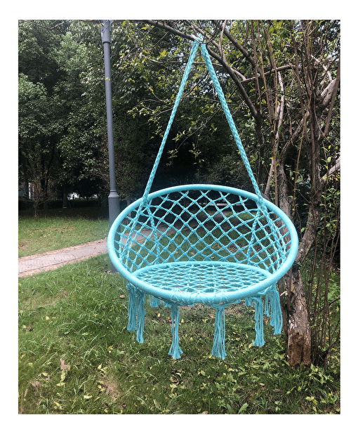 Závesné hojdacie kreslo Amarea (mentolová) *výpredaj