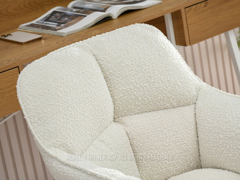 Kreslo Island (krémová + zlatá)