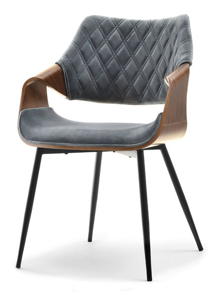 Scaun Rolf K (gri + negru)