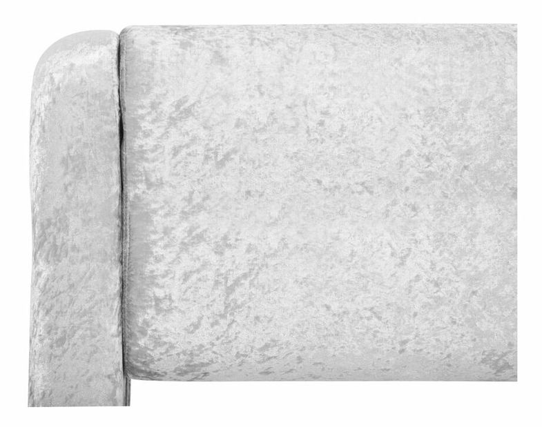 Manželská vodná posteľ 180 cm Anais (zamatová strieborná) (s roštom a matracom)