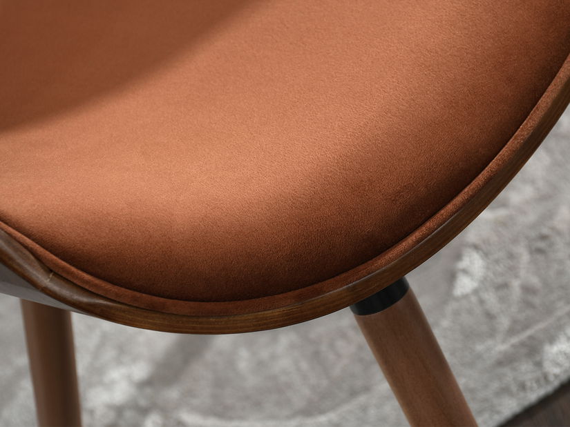 Jedálenská stolička Busque (medená + orech)