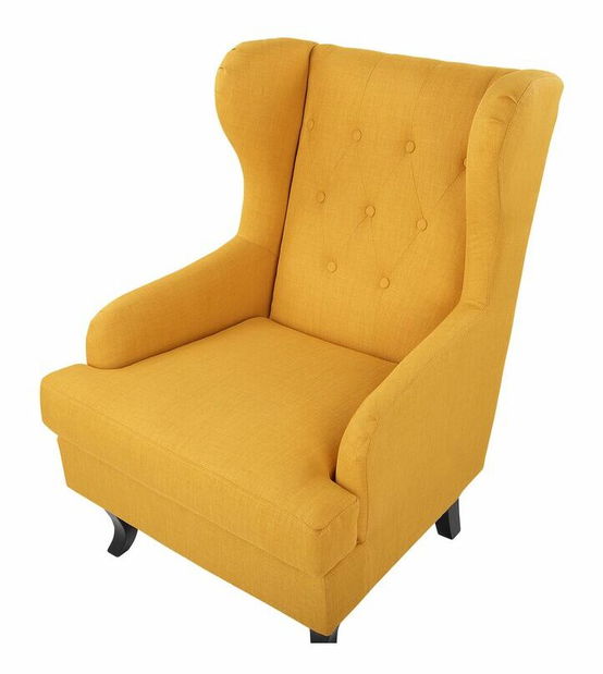 Kreslo ušiak Albany (žltá)