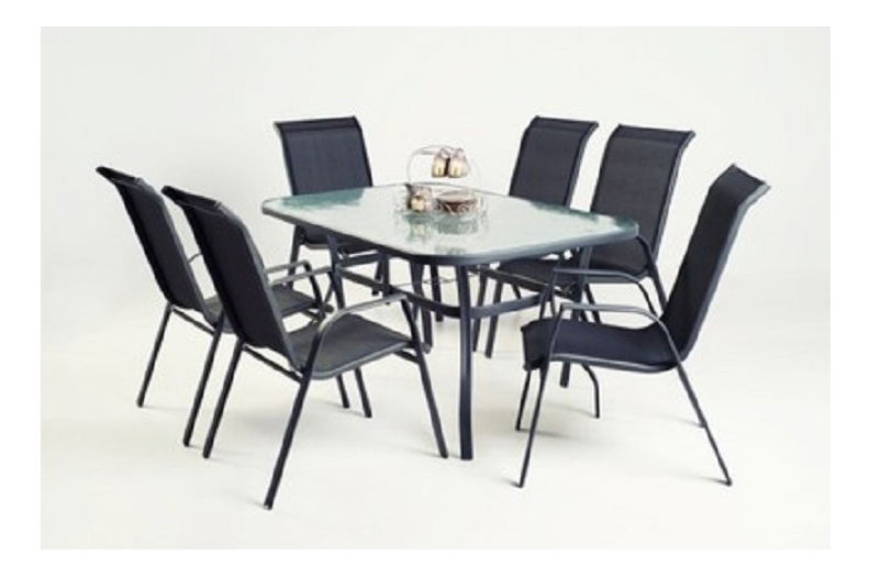 Kerti asztal Mihaino (fekete)