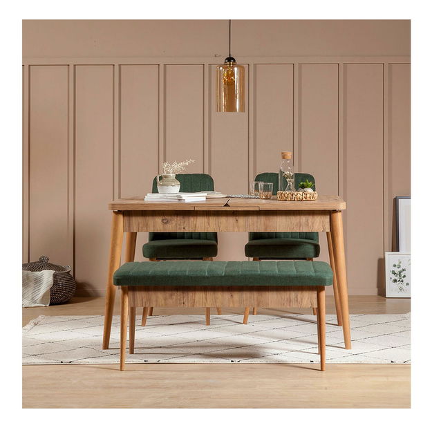 Lavica Vlasta 5 (atlantická borovica + zelená) (s úl. priestorom)