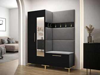 Predsieň Futura IX (čierna + oceľová sivá)