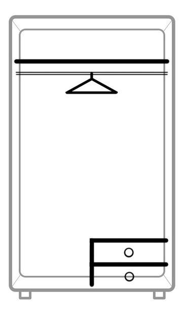 Šatníková skriňa Notrea Typ 81