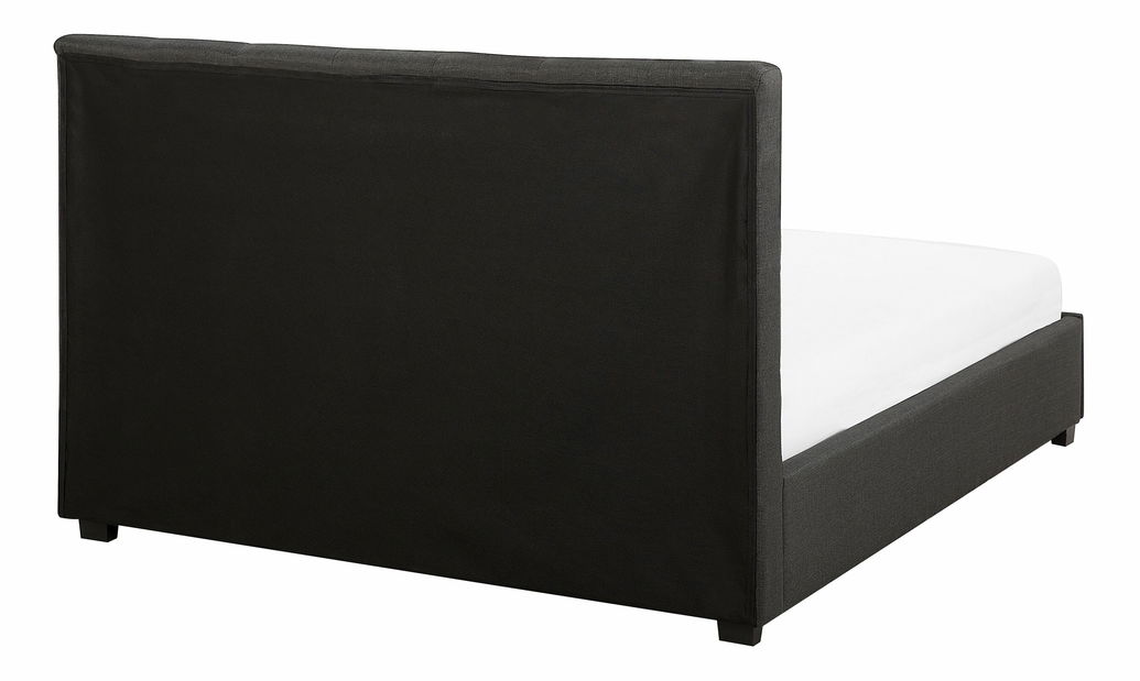 Manželská posteľ 140 cm ROLLA (s roštom a úl. priestorom) (tmavosivá) *výpredaj