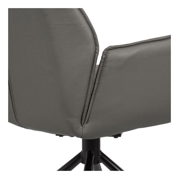 Jedálenská stolička Hagga-399-LAN2 (tmavosivá + čierna)