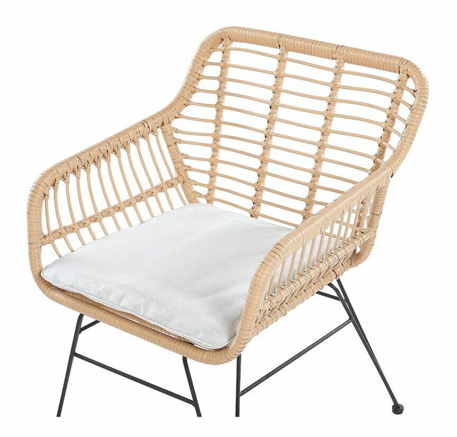 Záhradný set TASARA (svetlohnedá) (pre 2 osoby)