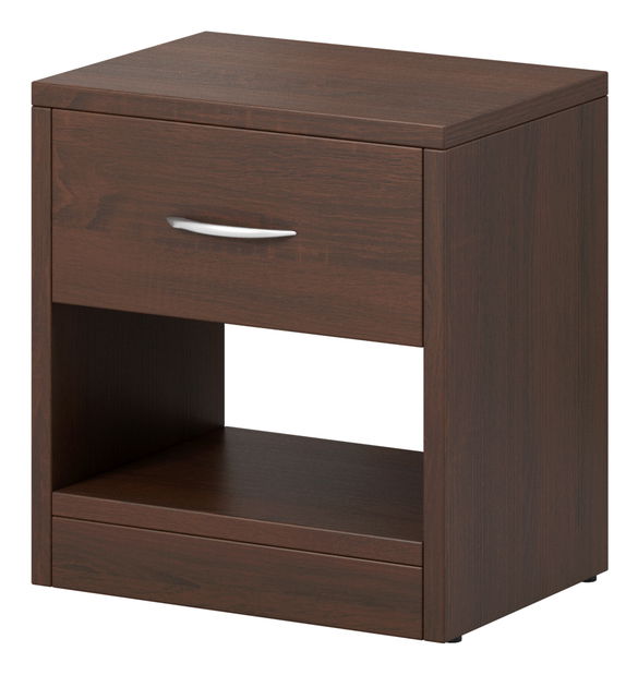 Nočný stolík Naka 1S (dub sonoma tmavá)