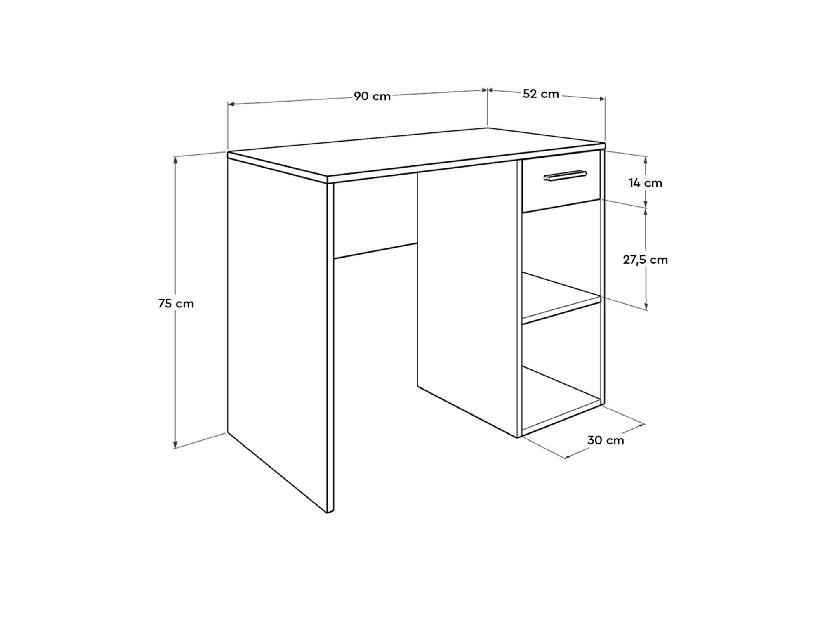 PC stolík Dolodu 2 (biela) 