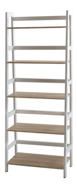 Regál Topaz (dub + biela)