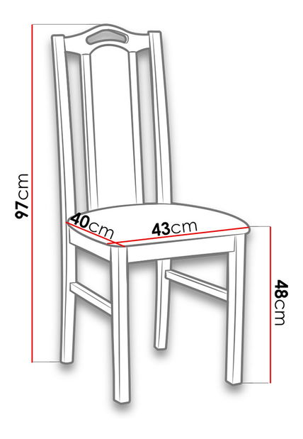 Scaun bucătărie Dalam IX (nuc + taupe)