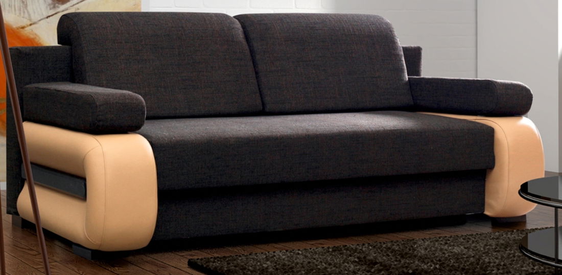 Pohovka trojsedačka Laura tmavohnedá *výpredaj