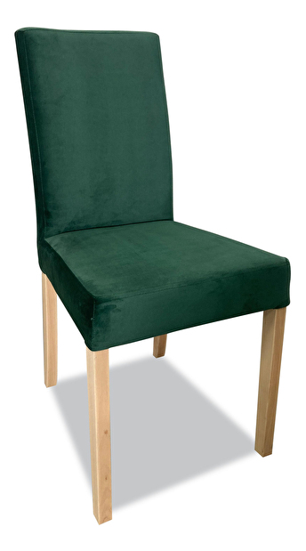 Jedálenská stolička Izik (verde închis + buk)