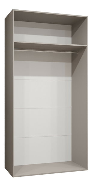 Dulap de haine 100 cm Mirabella 1 (Negru + Negru)