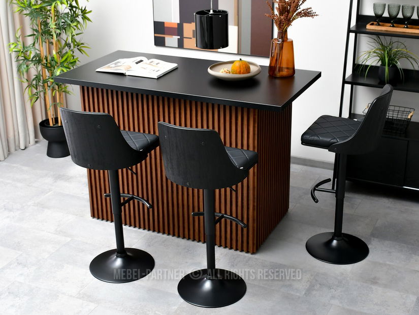 Stolička Haire (čierne drevo + čierna)