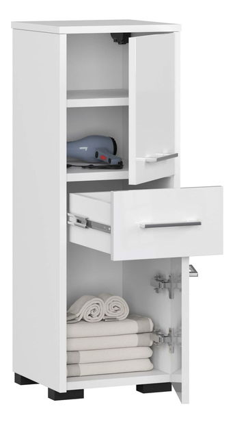 Kúpeľňová skrinka Farid TYP6 (lesk biely)