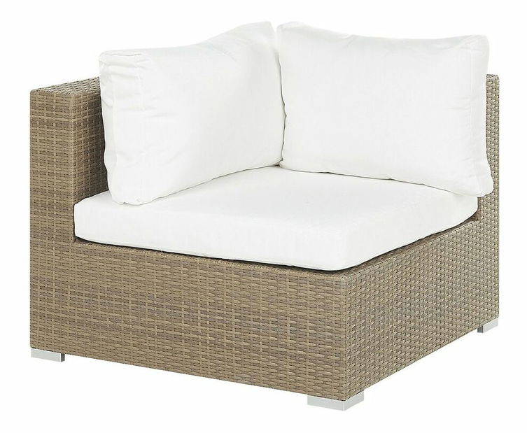 Set canapele MAJESTO II (maro + Crem) (pentru 8 persoane)