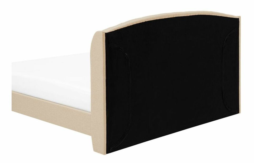 Bračni krevet 180 cm BORD (s podnicom) (bež)