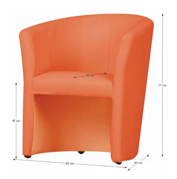 Fotel Cubali Eko narancssárga
