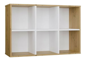 Regál Metros 1 (dub artisan + biela)