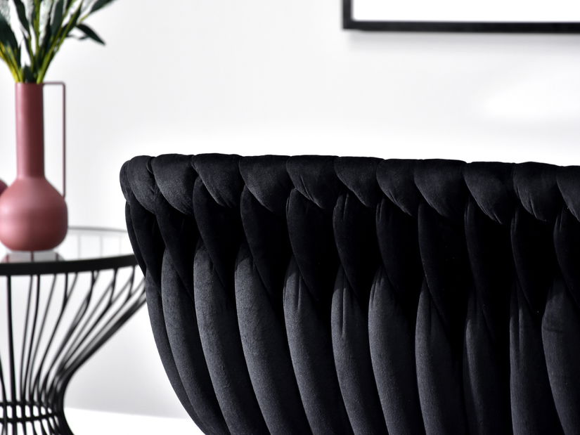 Pohovka dvojsedačka Radio (čierna)