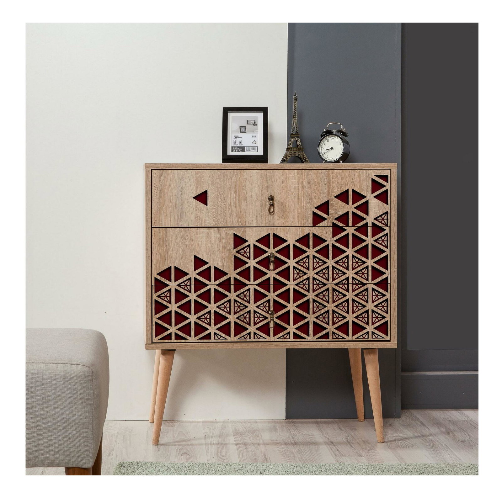 Komód Troy 122 (sonoma tölgy)