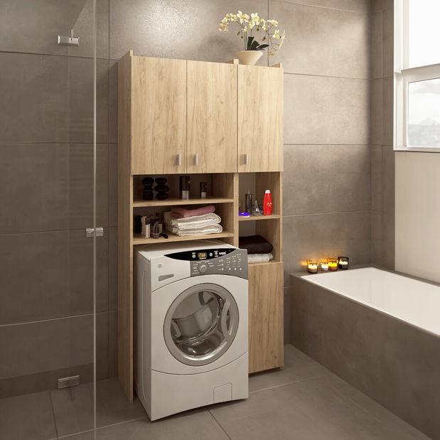 Ormarić za perilicu rublja s policom Mirall (hrast artisan)