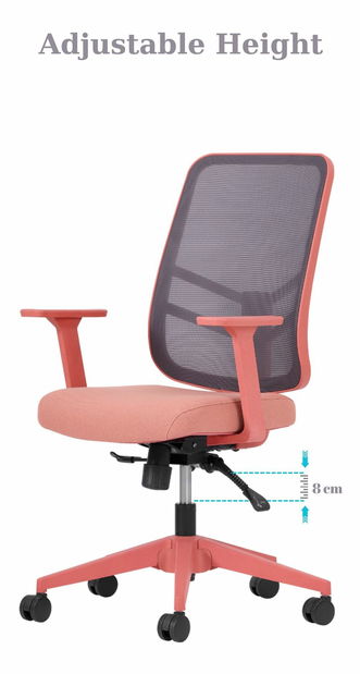 Kancelárska stolička Letto (ružová)