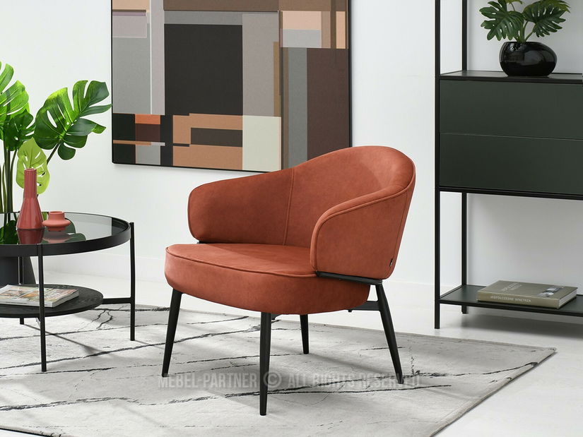 Fotel Alfredo (réz + fekete)