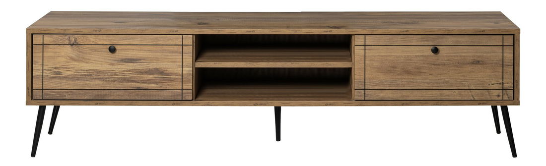 TV asztal/szekrény Broadway (atlanti fenyő + fekete)