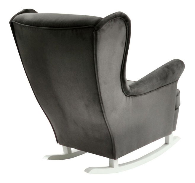 Fotoliu balansoar cu urechi Trasmitirle (gri închis + alb) 